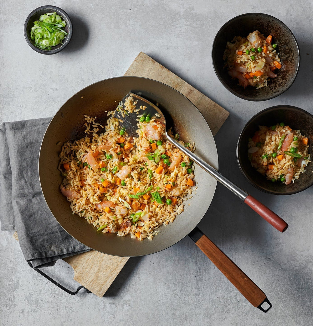 Choline-Rich Recipes: Veggie "Fried" Rice with Shrimp