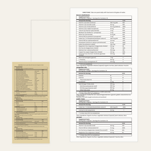 Egg Freeze Support Pack Supplemental Facts