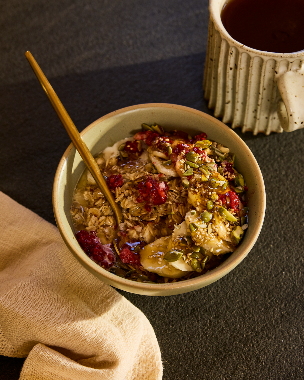 Recipe: Spiced PB Protein Oats from Molly Baz