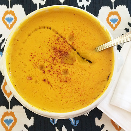 Recipe: Creamy Cashew Ginger Carrot Soup