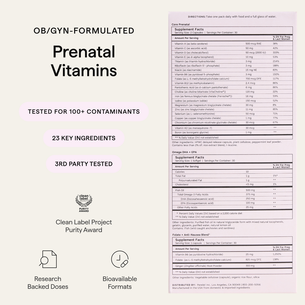 1st Trimester Prenatal Pack