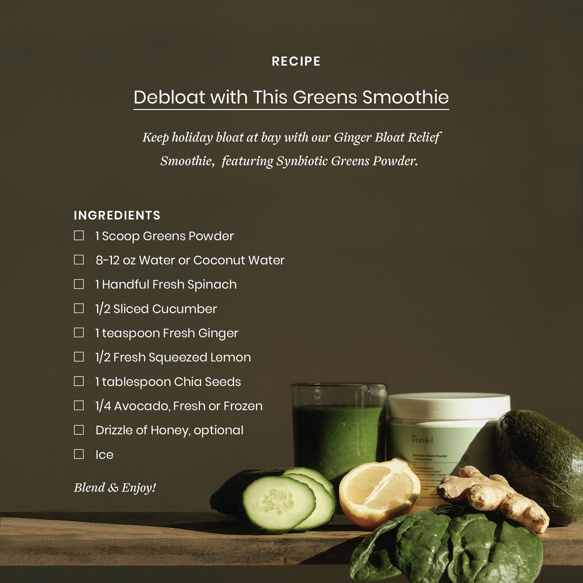 Greens Powder Smoothie Recipe