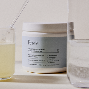 Cellular Hydration tub and glasses