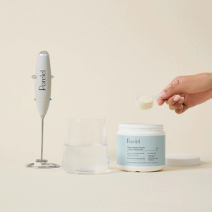 Visual of how to mix Perelel Cellular Hydration Powder