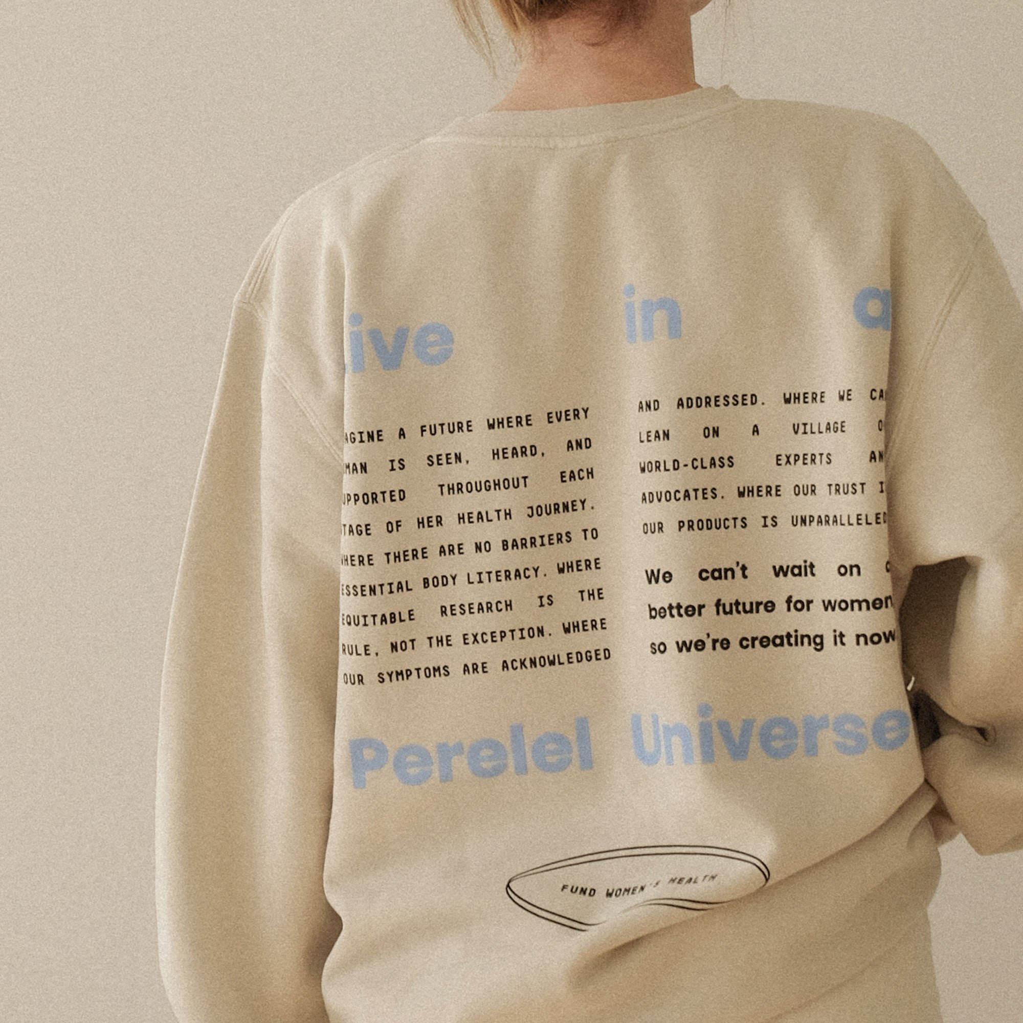 lifestyle back of sweatshirt 