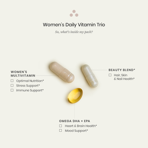Women's Daily Vitamin Trio Pills & Benefits