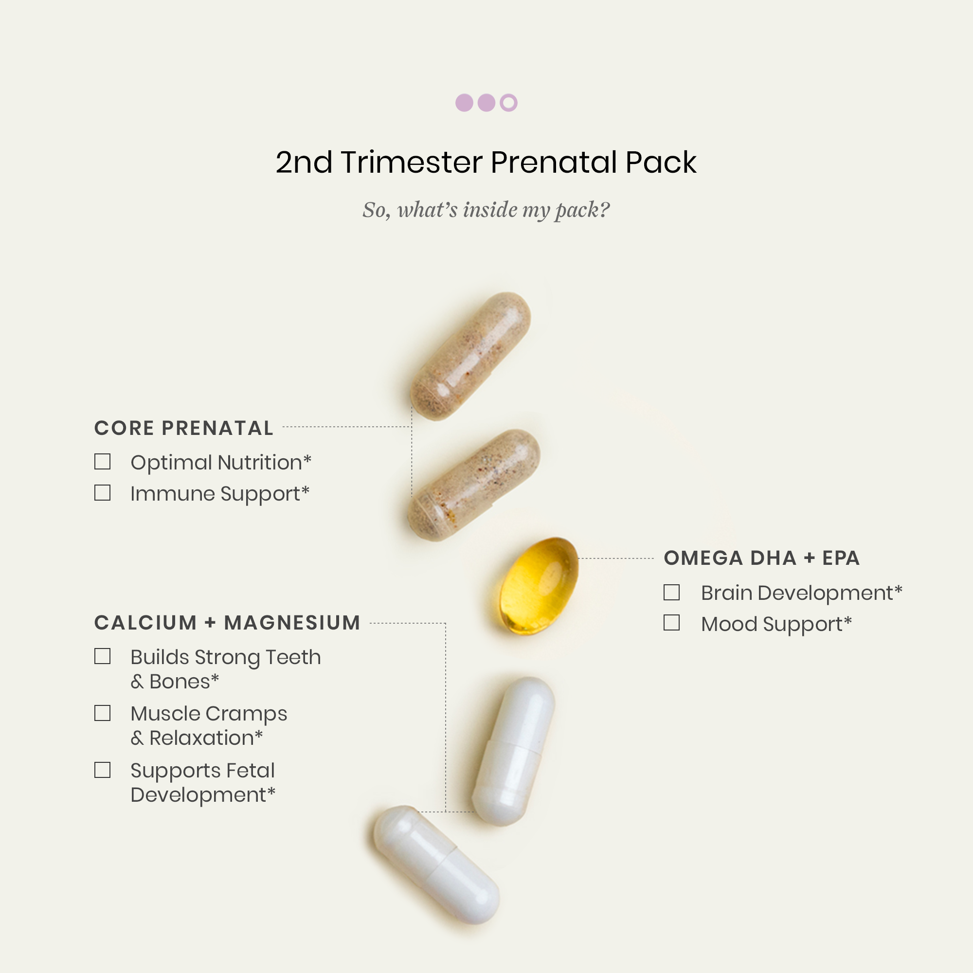 2nd Trimester Prenatal Pack Pills & Benefits
