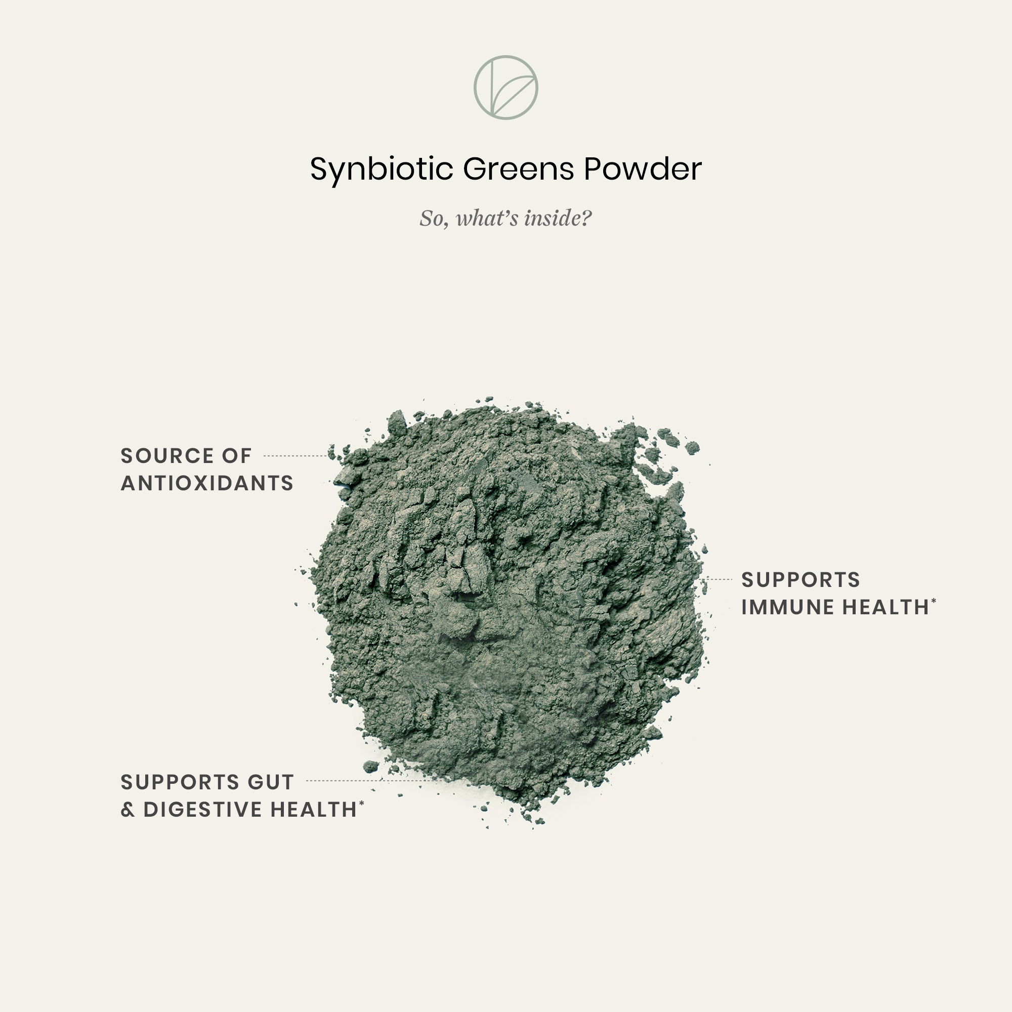 synbiotic greens powder ingredient details