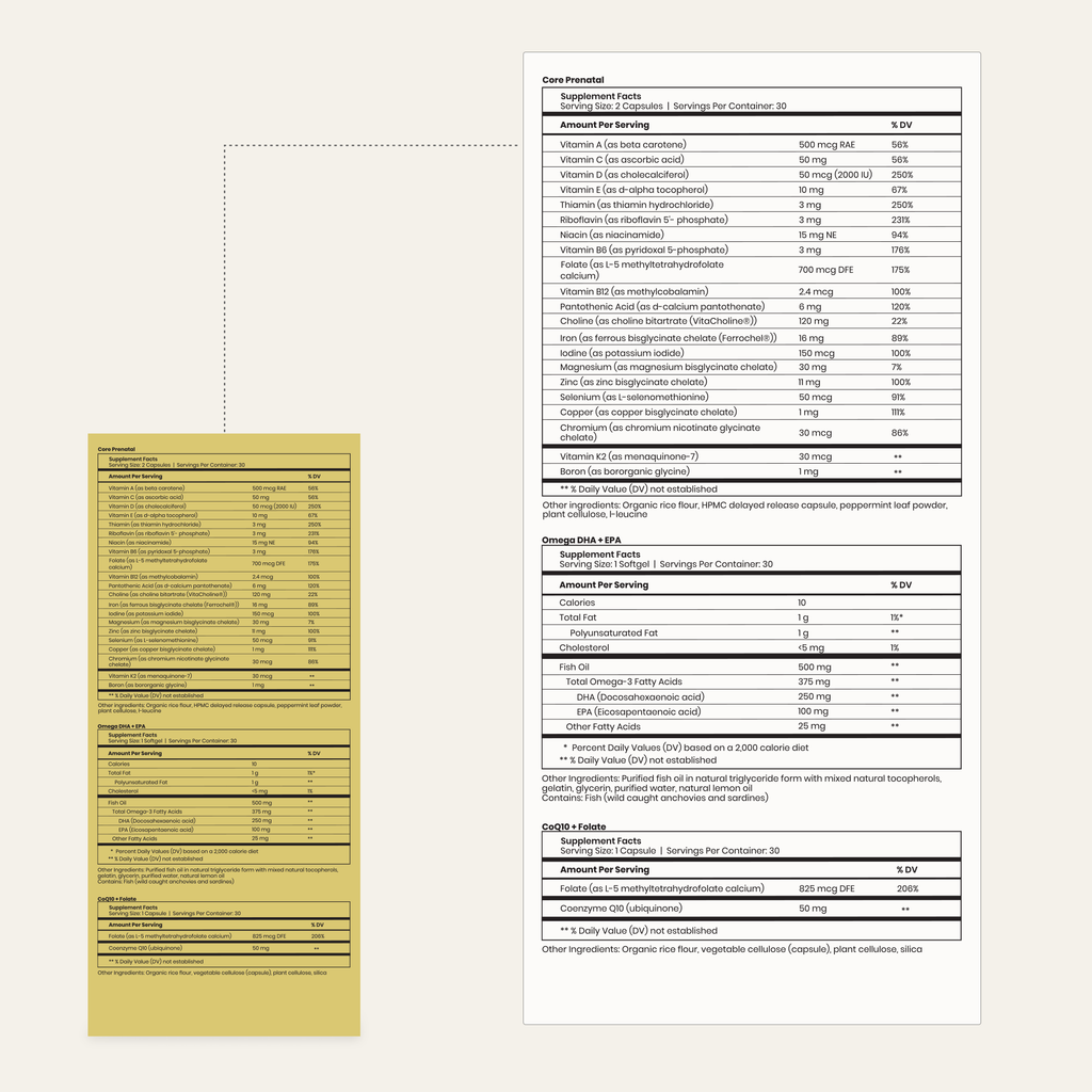 Conception Support Pack Supplemental Facts