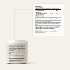 Sleep Support Vitamin Powder Supplemental Facts