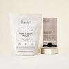Perelel Triple-Support Protein package and Women's Daily Vitamin Trio on a beige background