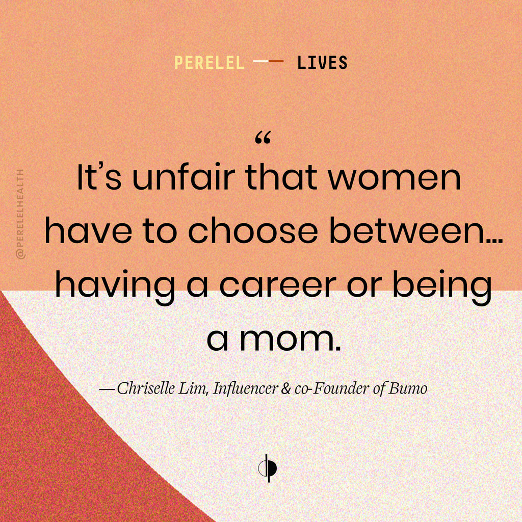 chriselle lim perelel lives podcast career motherhood work stay-at-home mom